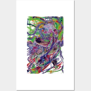 Abstracted Dragon Posters and Art